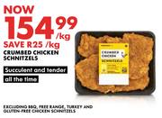 Crumbed Chicken Schnitzels-Per Kg