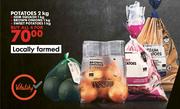 Potatoes 2kg, Gem Squash 1kg, Brown Onions 1Kg And Sweet Potatoes 1Kg-For All 4