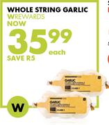 Whole String Garlic-Each