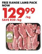 Free Range Lamb Pack-Per Kg