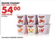 Fruited Yoghurt 6 x 100g-For Any 2