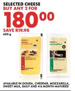 Selected Cheese-For Any 2 x 600g