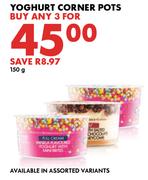 Yoghurt Corner Pots-For Any 3 x 150g