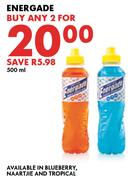 Energade-For Any 2 x 500ml