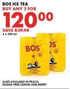 BOS Ice Tea-For Any 2 x 4x330ml