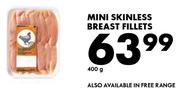 Mini Skinless Breast Fillets-400g
