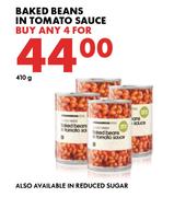 Baked Beans In Tomato Sauce-For Any 4 x 410g