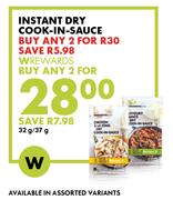 Instant Dry Cook In Sauce-For Any 2 x 32g/ 37g