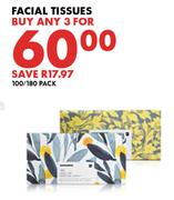 Facial Tissues-For Any 3 x 100/180 Pack