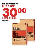 Firelighters 12 Piece Pack-For 2 