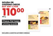 Gouda Or Cheddar Cheese-For Any 2 x 400g