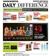 Woolworths Western Cape & Eastern Cape : Daily Difference (24 June - 07 July 2024)