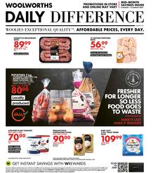 Woolworths Western Cape & Eastern Cape : Daily Difference (08 August - 21 August 2022)