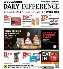 Woolworths Western Cape & Eastern Cape : Daily Difference (09 June - 22 June 2025)