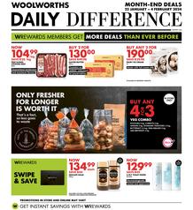 Woolworths Western Cape & Eastern Cape : Daily Difference (22 January - 04 February 2024)