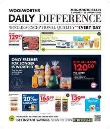 Woolworths Western Cape & Eastern Cape : Daily Difference (05 January - 25 January 2026)