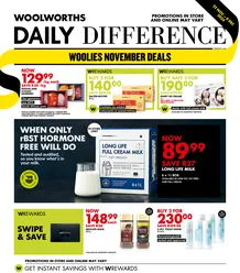 Woolworths Western Cape & Eastern Cape : Daily Difference (25 November - 08 December 2024)