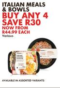 Italian Meals & Bowls-For Any 4