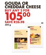 Gouda Or Cheddar Cheese-For Any 2 x 400g