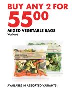 Mixed Vegetable Bags Various-For 2