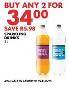 Sparkling Drinks-For 2 x 2L
