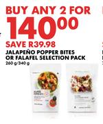Jalapeno Popper Bites Or Falafel Selection Pack-For 2 x 260g/340g