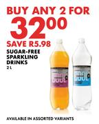 Sugar Free Sparkling Drinks-For 2 x 2L