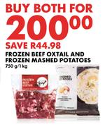 Frozen Beef Oxtail & Frozen Mashed Potatoes-750g/1Kg Both For