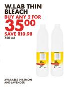 W.LAB Thin Bleach-For Any 2 x 750ml