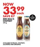 Mrs. Ball's Chutney-470g Each