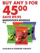 Quick Sticks Noodles-For 5 x 75g