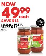 Selected Pasta Sauces Jars-375ml Each