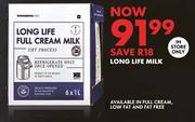 Long Life Milk-6 x 1L