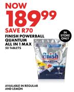 Finish Powerball Quantum All In 1 Max 50 Tablets