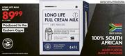 Long Life Milk-6 x 1L