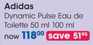 Adidas Dynamic Pulse Eau De Toilette-50/100ml