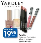 Yardley Selected Cosmetics-Each