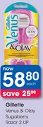 Gillette Venus & Olay Sugaberry Razor 2 Up