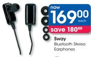 Sway Bluetooth Stereo Earphones
