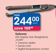 Safeway LED Display Hair Straightener JA-2859