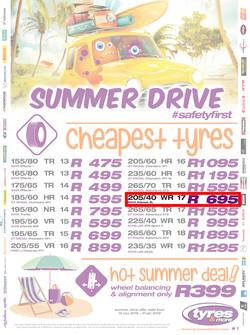 Tyres & More : Summer Drive (15 Nov 2018 - 31 Jan 2019), page 1