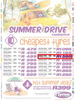 Tyres & More : Summer Drive (15 Nov 2018 - 31 Jan 2019), page 1