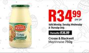 Crosse & Blackwell Mayonnaise-750g