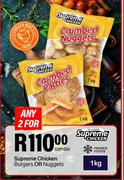 Supreme Chicken Burgers Or Nuggets-For Any 2 x 1Kg