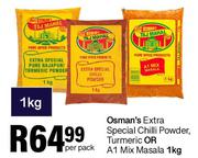 Osman's Extra Special Chilli Powder, Turmeric Or A1 Mix Masala-1Kg Per Pack