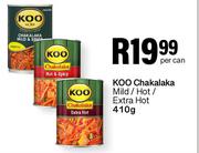 Koo Chakalaka Mild/Hot/Extra Hot-410g Per Can