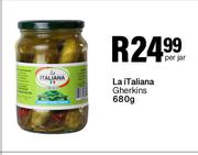 La Italiana Gherkins-680g Per Jar