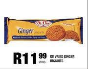 De Vries Ginger Biscuits-200g