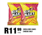 Simba Nik Naks Cheese Only-135g