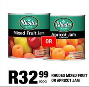 Rhodes Mixed Fruit Or Apricot Jam-900g